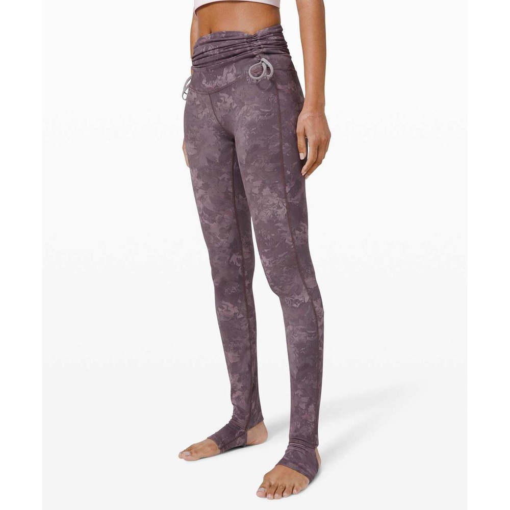 Lululemon Hug Your Core Super High-Rise Tight 28" Women 8 Dark Chrome Multi Yoga